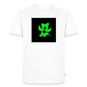 BEAR. ART. MESSAGE. QUOTES. QUOTES. HUMOR. - Men's Premium Organic T-Shirt - white - Front - Nico (187cm)