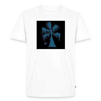 PALM TREE. OCEAN. BEACH. ART. MESSAGE. QUOTES - Men's Premium Organic T-Shirt - white - Front - Nico (187cm)