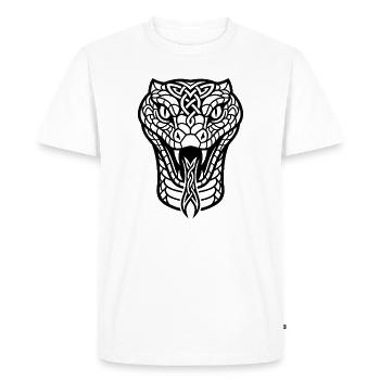 Conception de la mythologie nordique du serpent de mer viking - T-shirt Premium bio Homme - blanc - Devant - Nico (187cm)