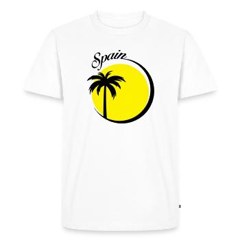 spain - T-shirt Premium bio Homme - blanc - Devant - Nico (187cm)