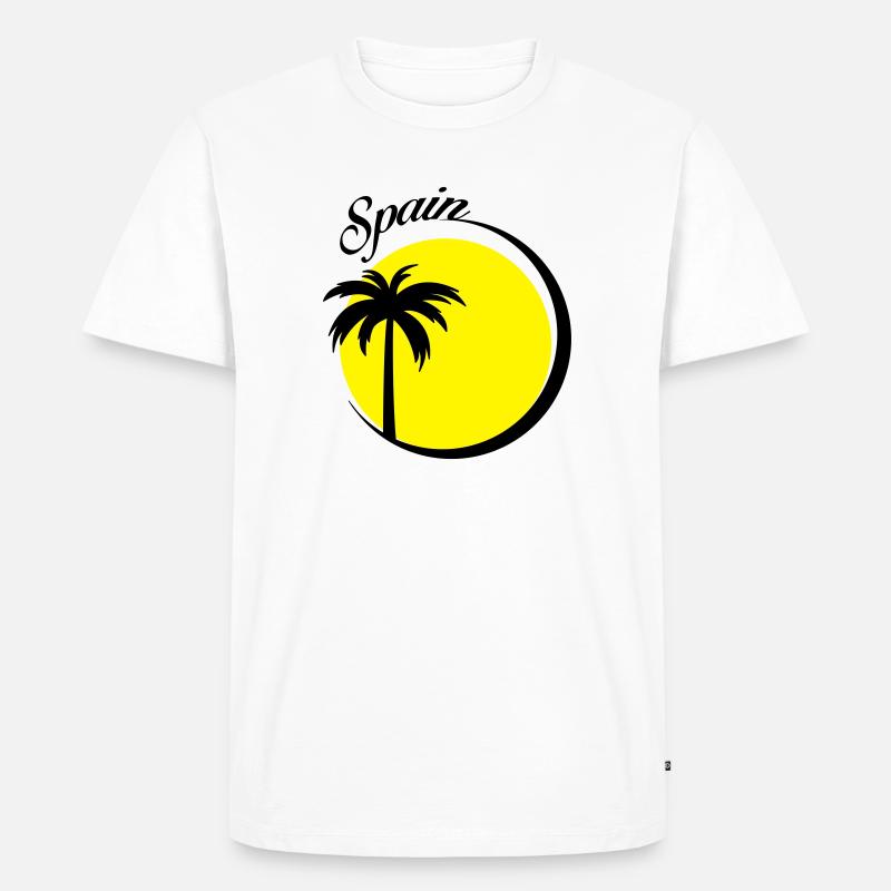 spain - Männer Premium Bio T-Shirt - Weiß