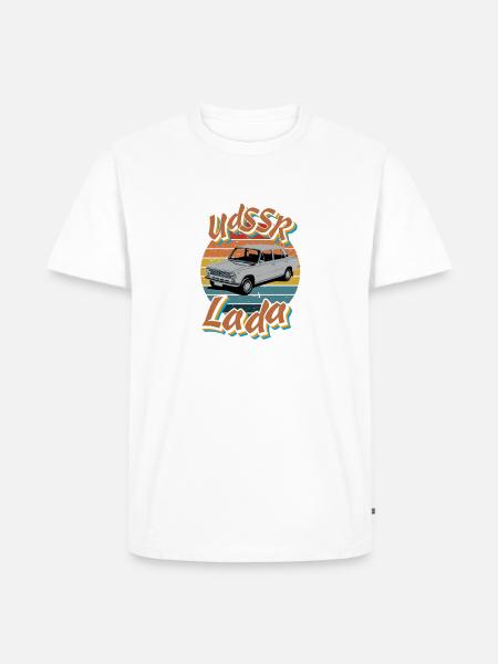 UdSSR Lada - Männer Premium Bio T-Shirt - Weiß