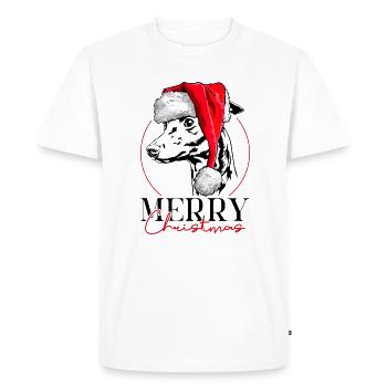 ITALIAN WIND CHIME Merry Christmas Wilsigns - Men's Premium Organic T-Shirt - white - Front - Nico (187cm)