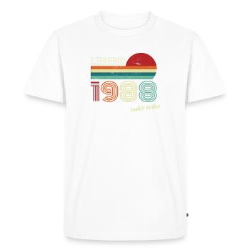 Legend 1988 Birthday Shirt Gift Anniversary - Men's Premium Organic T-Shirt - white - Front - Nico (187cm)