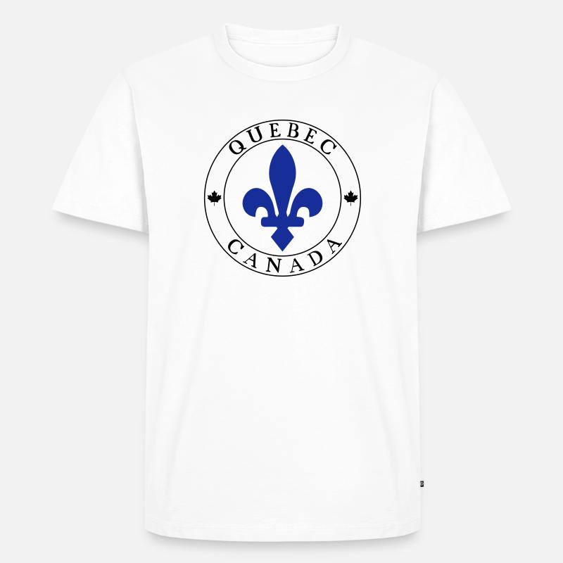 Quebec - Männer Premium Bio T-Shirt - Weiß