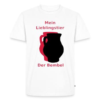Mon animal préféré des Bembel - T-shirt Premium bio Homme - blanc - Devant - Nico (187cm)