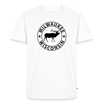 Milwaukee - Men's Premium Organic T-Shirt - white - Front - Nico (187cm)