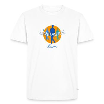 Linedance Bonn orange - Männer Premium Bio T-Shirt - Weiß - Vorne - Nico (187cm)