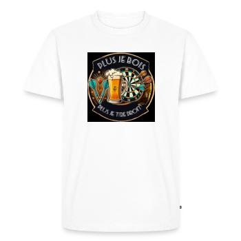 Flechette1 - T-shirt Premium bio Homme - blanc - Devant - Nico (187cm)