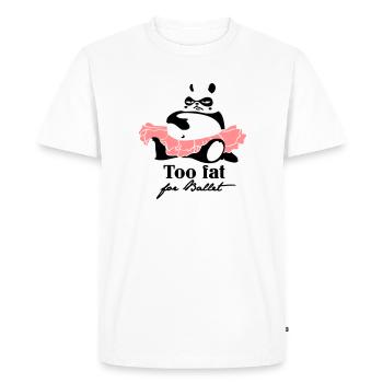 Too fat for Ballet - Men's Premium Organic T-Shirt - white - Front - Nico (187cm)