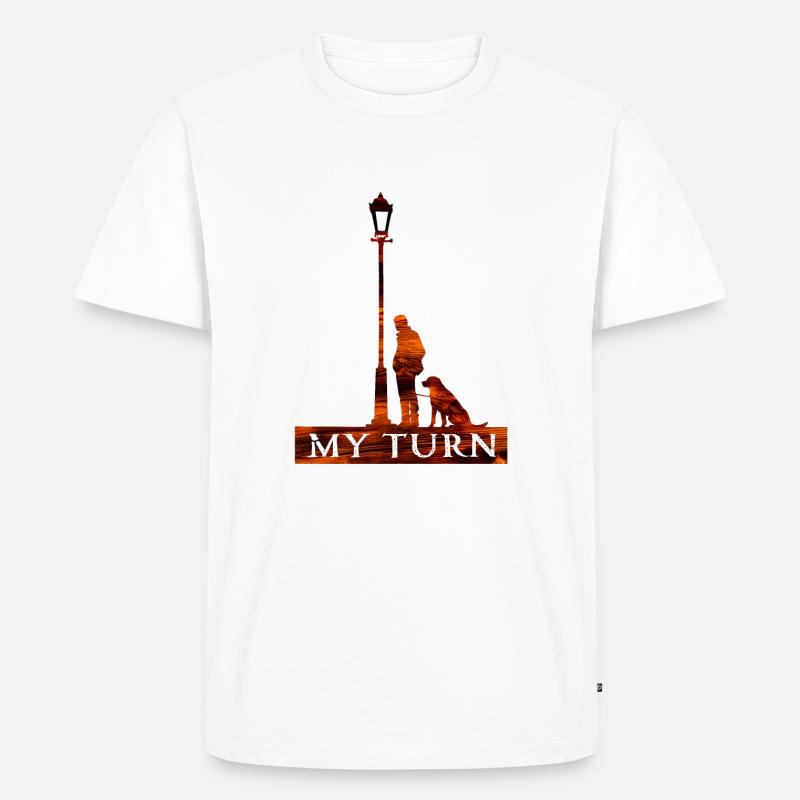 Ich bin dran - Männer Premium Bio T-Shirt - Weiß