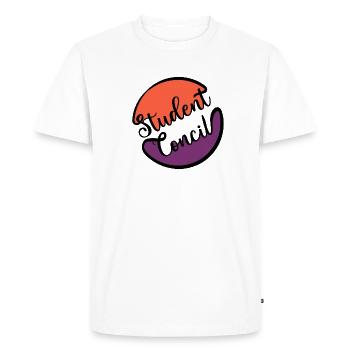 Student Concil - Men's Premium Organic T-Shirt - white - Front - Nico (187cm)