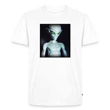 Evil Alien - Men's Premium Organic T-Shirt - white - Front - Nico (187cm)