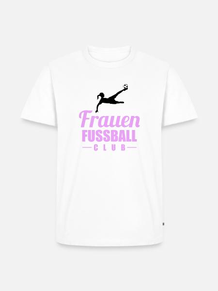 frauen fußball - Männer Premium Bio T-Shirt - Weiß