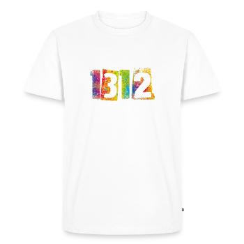 ACAB 1312 - Men's Premium Organic T-Shirt - white - Front - Nico (187cm)