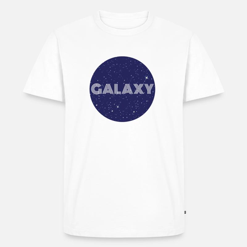 GALAXY - Männer Premium Bio T-Shirt - Weiß