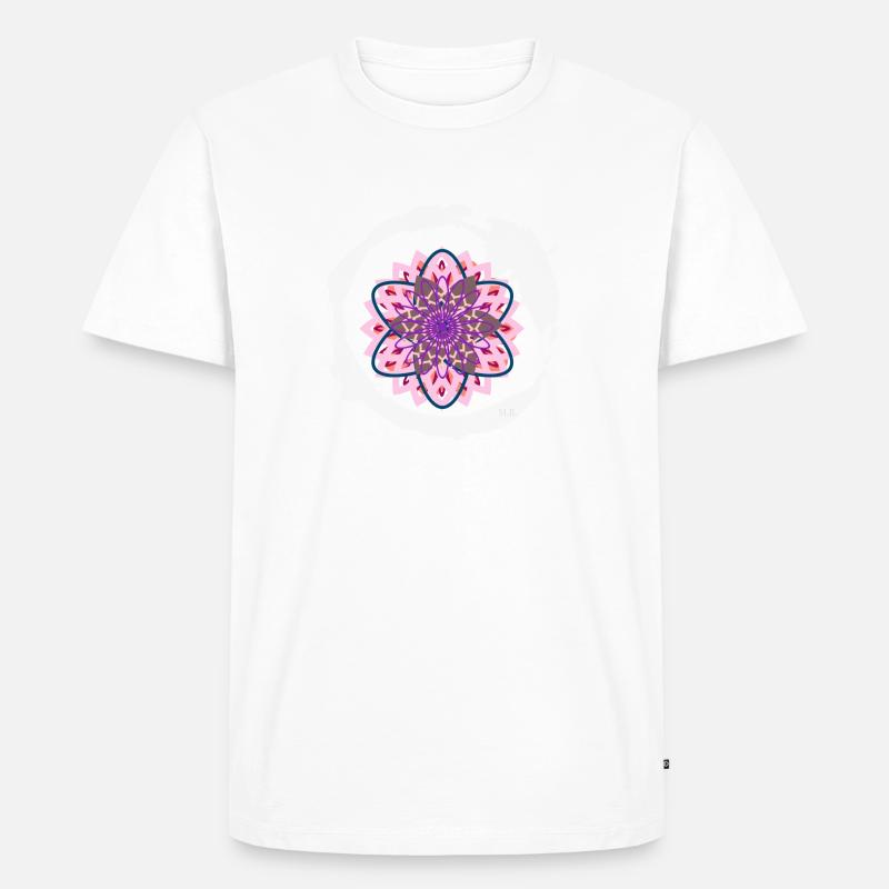 Mandala - Männer Premium Bio T-Shirt - Weiß