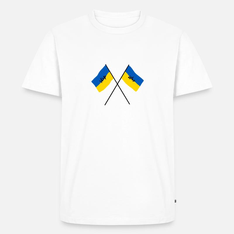 stop war - Männer Premium Bio T-Shirt - Weiß
