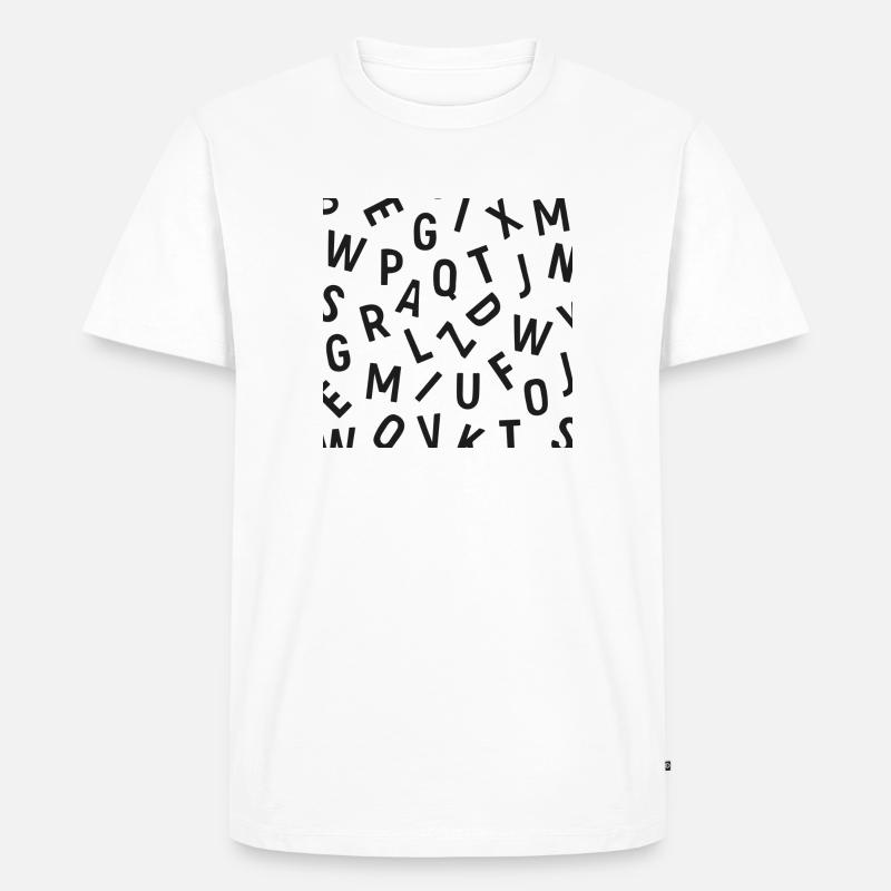 Konfus - Männer Premium Bio T-Shirt - Weiß