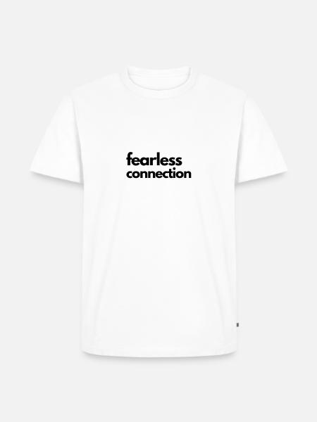 fear - Männer Premium Bio T-Shirt - Weiß