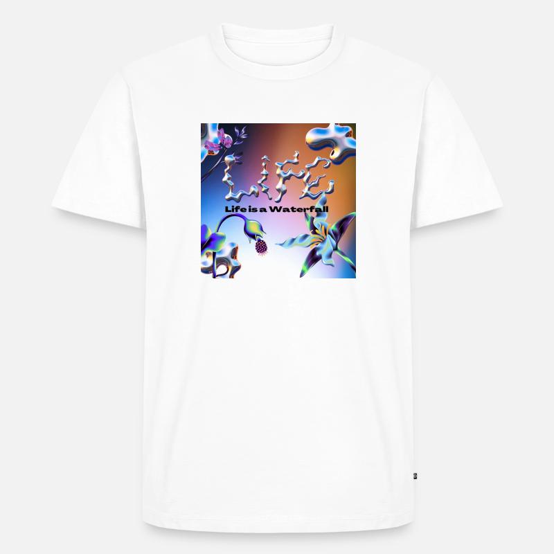 Techno dreams - Männer Premium Bio T-Shirt - Weiß