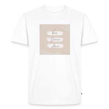 Vivre des amours de rêve - T-shirt Premium bio Homme - blanc - Devant - Nico (187cm)