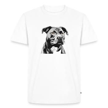 Staffordshire Terrier - T-shirt Premium bio Homme - blanc - Devant - Nico (187cm)