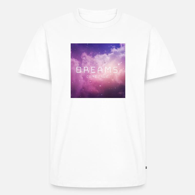 Dreams come true. - Männer Premium Bio T-Shirt - Weiß