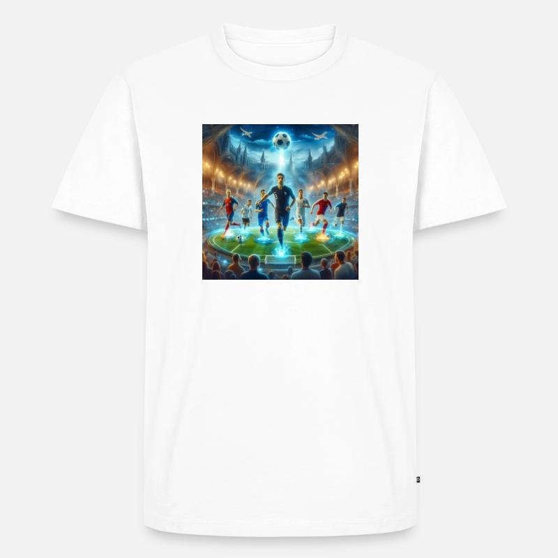 Fußball 2024 - Männer Premium Bio T-Shirt - Weiß