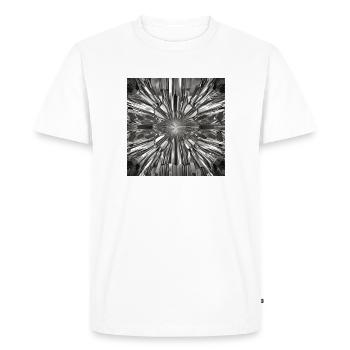 mirroir cassé - T-shirt Premium bio Homme - blanc - Devant - Nico (187cm)