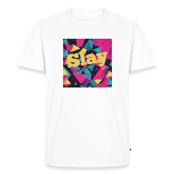 Tuer - T-shirt Premium bio Homme - blanc - Devant - Nico (187cm)