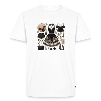Black look. - Men's Premium Organic T-Shirt - white - Front - Nico (187cm)