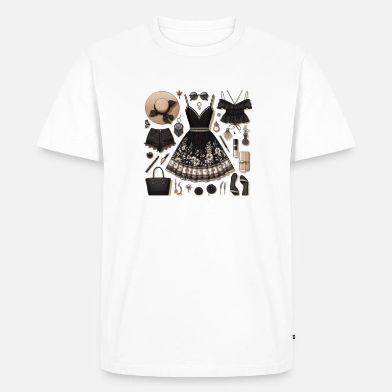 Schwarze Optik. - Männer Premium Bio T-Shirt - Weiß