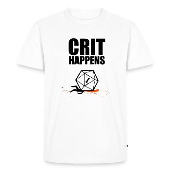 Pen and paper crit happens - T-shirt Premium bio Homme - blanc - Devant - Nico (187cm)