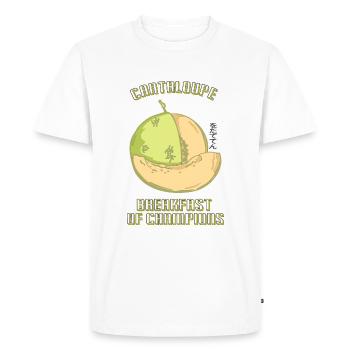 design fruité et cool melon miellat - T-shirt Premium bio Homme - blanc - Devant - Nico (187cm)