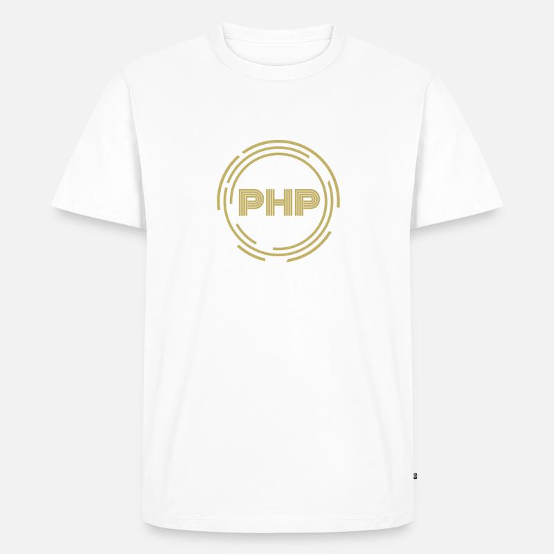 .PHP - Men's Premium Organic T-Shirt - white