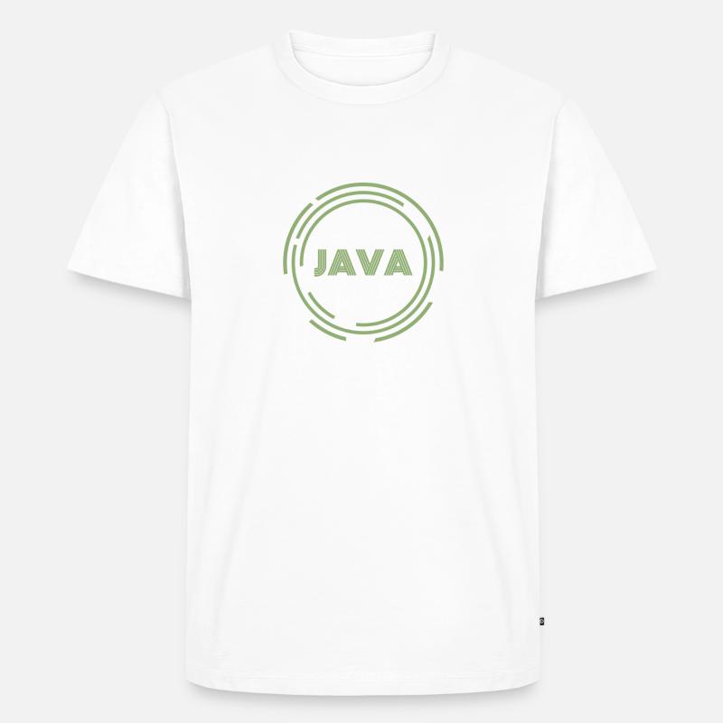 .JAVA - Men's Premium Organic T-Shirt - white
