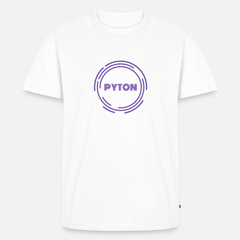 Python - Men's Premium Organic T-Shirt - white