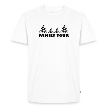Family Tour - Bike Tour Design - Men's Premium Organic T-Shirt - white - Front - Nico (187cm)