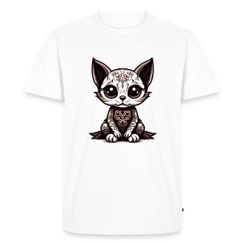 Souci mexicain Cat 1 - T-shirt Premium bio Homme - blanc - Devant - Nico (187cm)