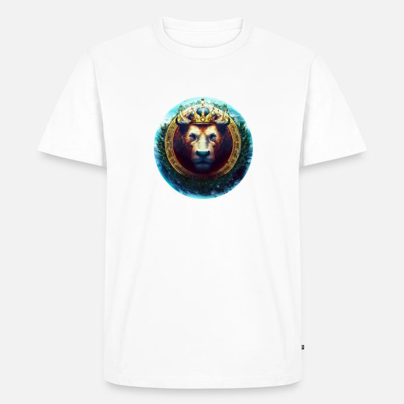 Kryptowährung Bull - Männer Premium Bio T-Shirt - Weiß