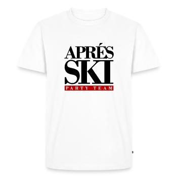 Après Ski Party Team - Men's Premium Organic T-Shirt - white - Front - Nico (187cm)