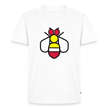 Bee - Men's Premium Organic T-Shirt - white - Front - Nico (187cm)