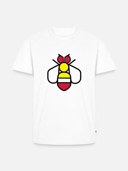 Bee - Men's Premium Organic T-Shirt - white