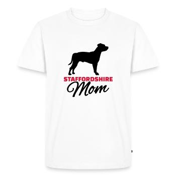 Staffordshire Mom - T-shirt Premium bio Homme - blanc - Devant - Nico (187cm)