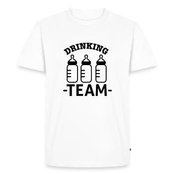 baby bottle - Men's Premium Organic T-Shirt - white - Front - Nico (187cm)