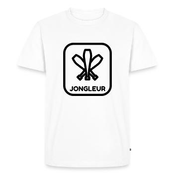 jongleur / jonglerie / jongleuse / cirque - T-shirt Premium bio Homme - blanc - Devant - Nico (187cm)