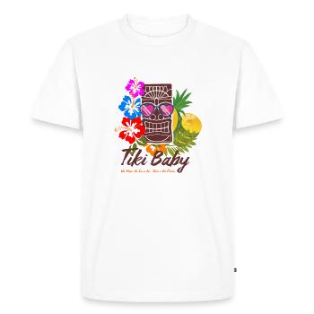 BÉBÉ TIKI - T-shirt Premium bio Homme - blanc - Devant - Nico (187cm)