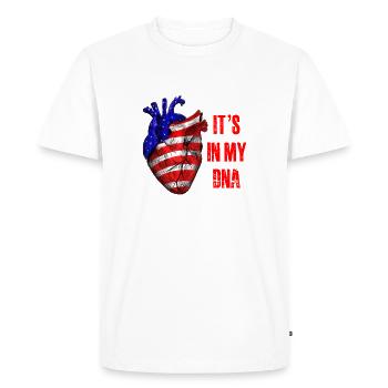 It's In My DNA - Men's Premium Organic T-Shirt - white - Front - Nico (187cm)
