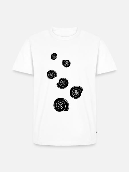 Mussel snail - Men's Premium Organic T-Shirt - white